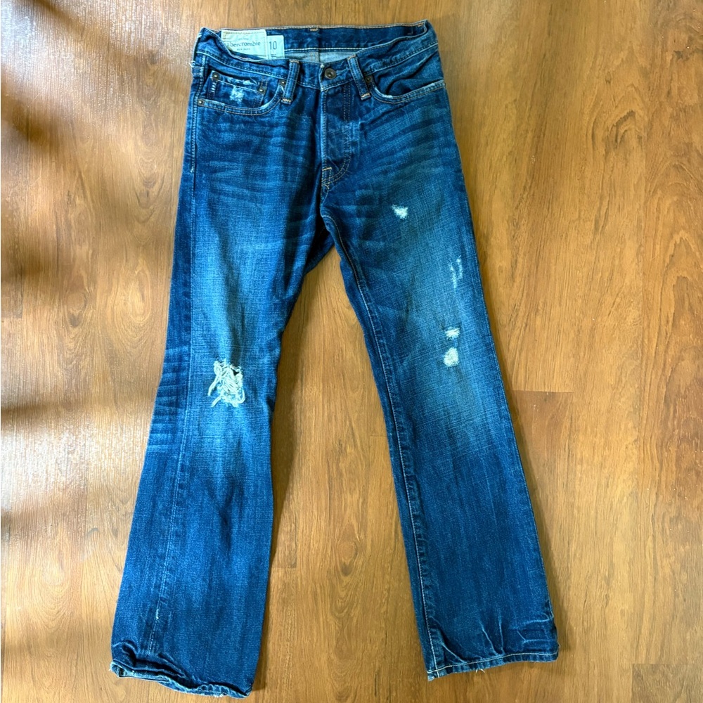 Abercrombie & Fitch Blue Straight Leg Jeans